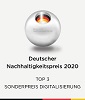 TOP 3 im Wettbewerb um den Deutschen Nachhaltigkeitspreis 2020 in der Sonderkategorie Digitalisierung